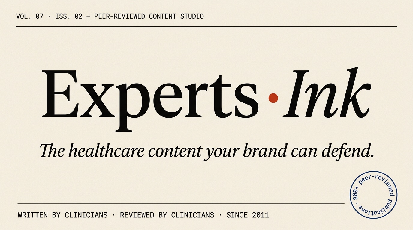Experts Ink · Trusted. Authoritative. Ready to publish.